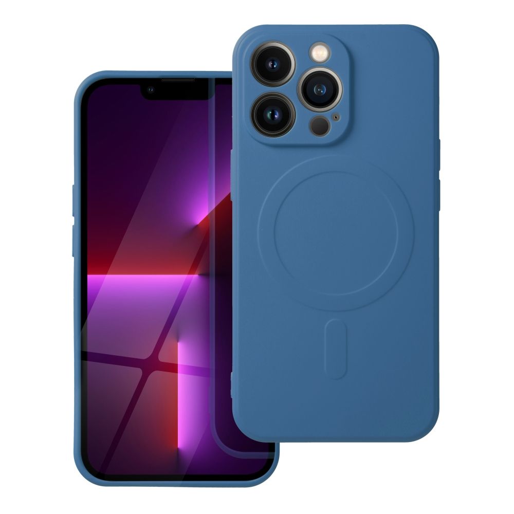 Samsung A27 vaciņš Silicone Mag Cover, saderigs ar MagSafe, zils