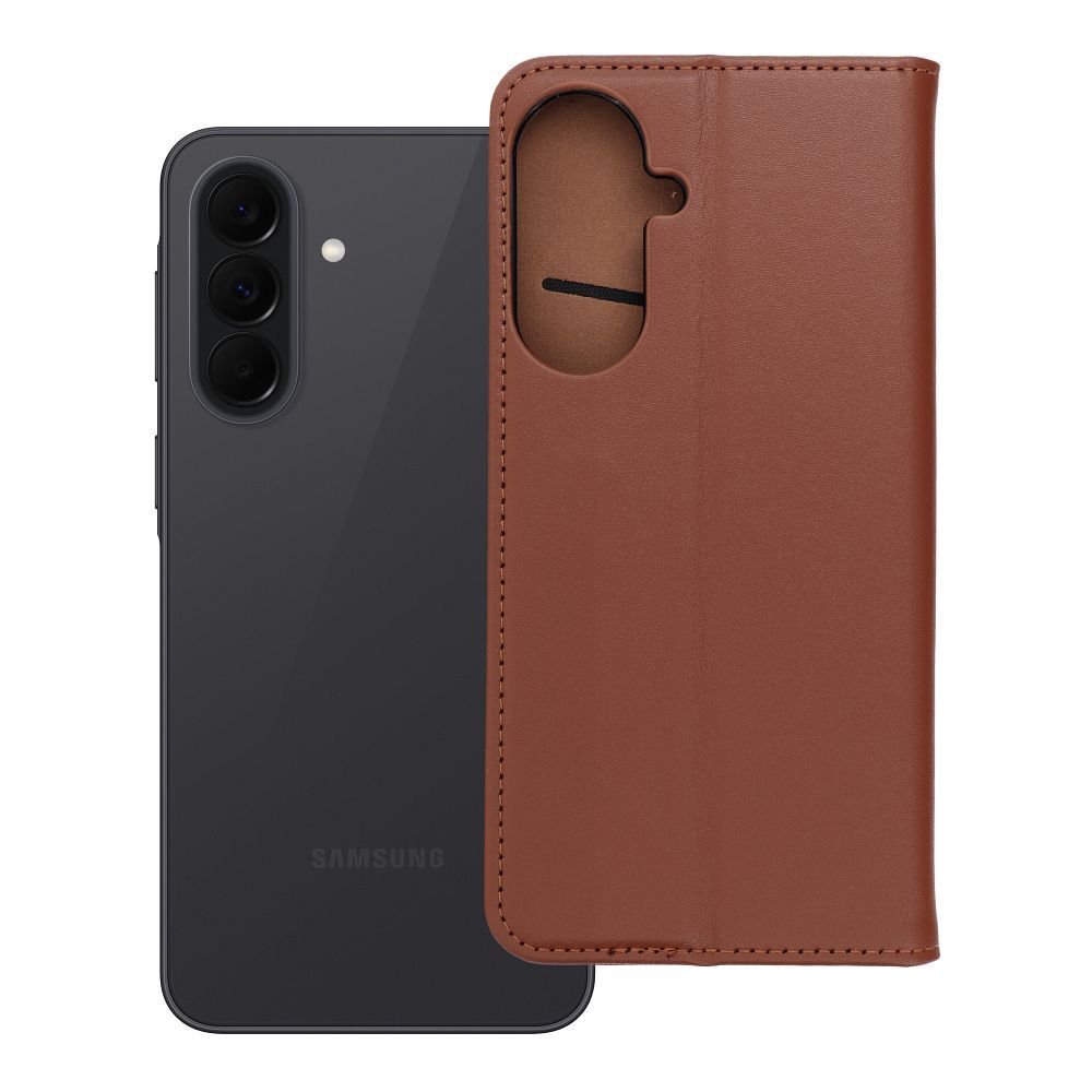 SMART PRO Book ādas futrālis priekš SAMSUNG A37 5G brūns
