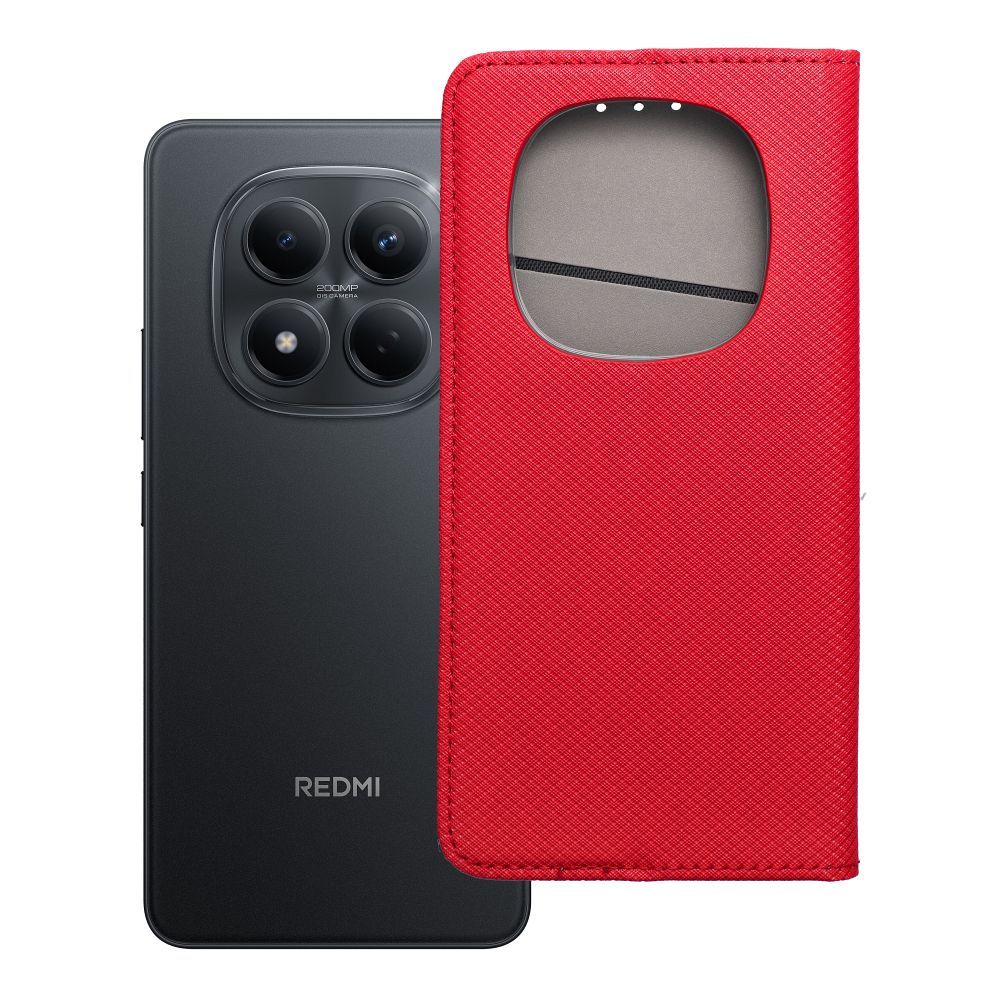 Flip case for Xiaomi Redmi NOTE 15 5G Smart Case Book red