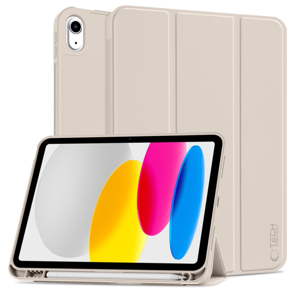 Tech-Protect SC Pen viedtālruņa apvalks iPad 10.9" 2022 - bēšs
