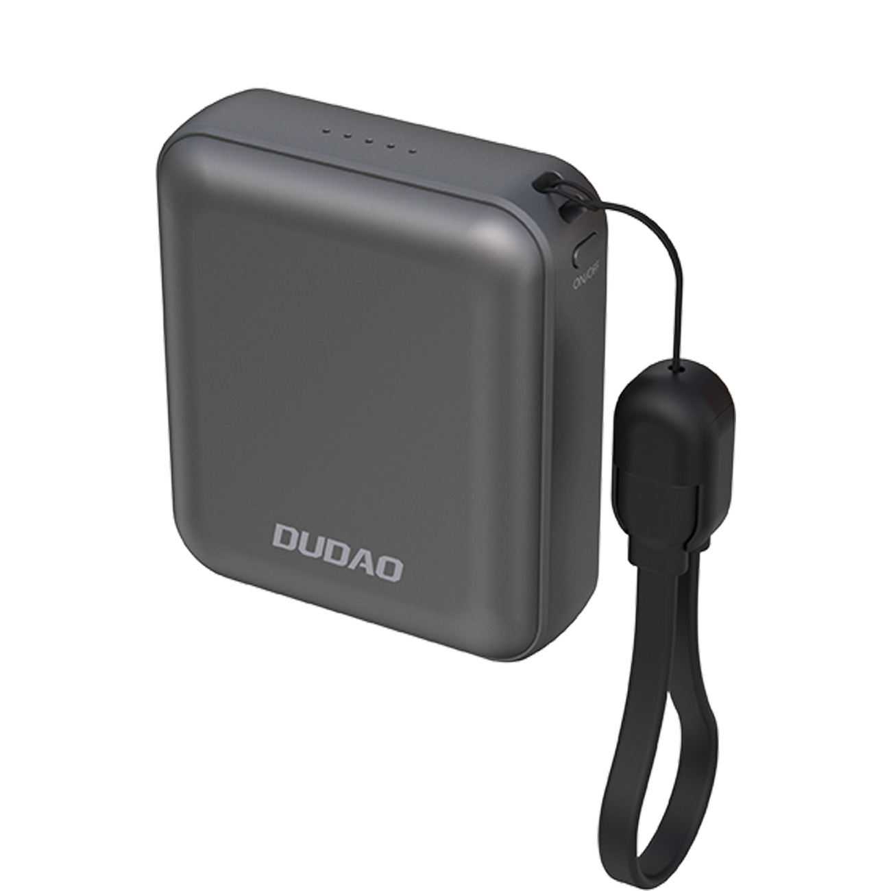 Dudao K22+ ультракомпактный внешний аккумулятор 10000mAh 22.5W USB-C с подвеской/кабелем - Серый
