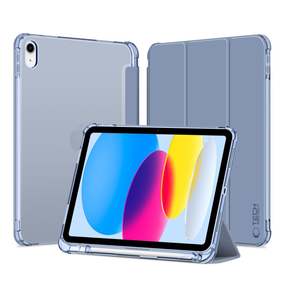 Tech-Protect SC Pen hibrīda apvalks iPad 10 / 2022 - zils - caurspīdīgs