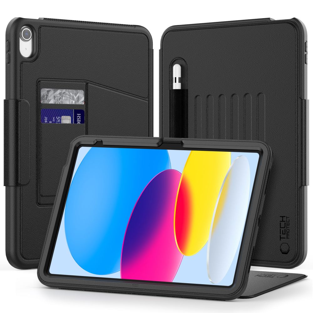 Tech-Protect SC Pen apvalks iPad 10.9" 2022 (10. paaudze) / 11" 2025 (11. paaudze) - melns