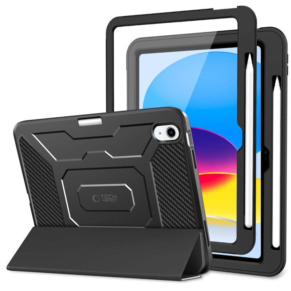 Tech-Protect Endurance apvalks iPad 10.9” 10 / 2022 / 11” 11 / 2025 - melns