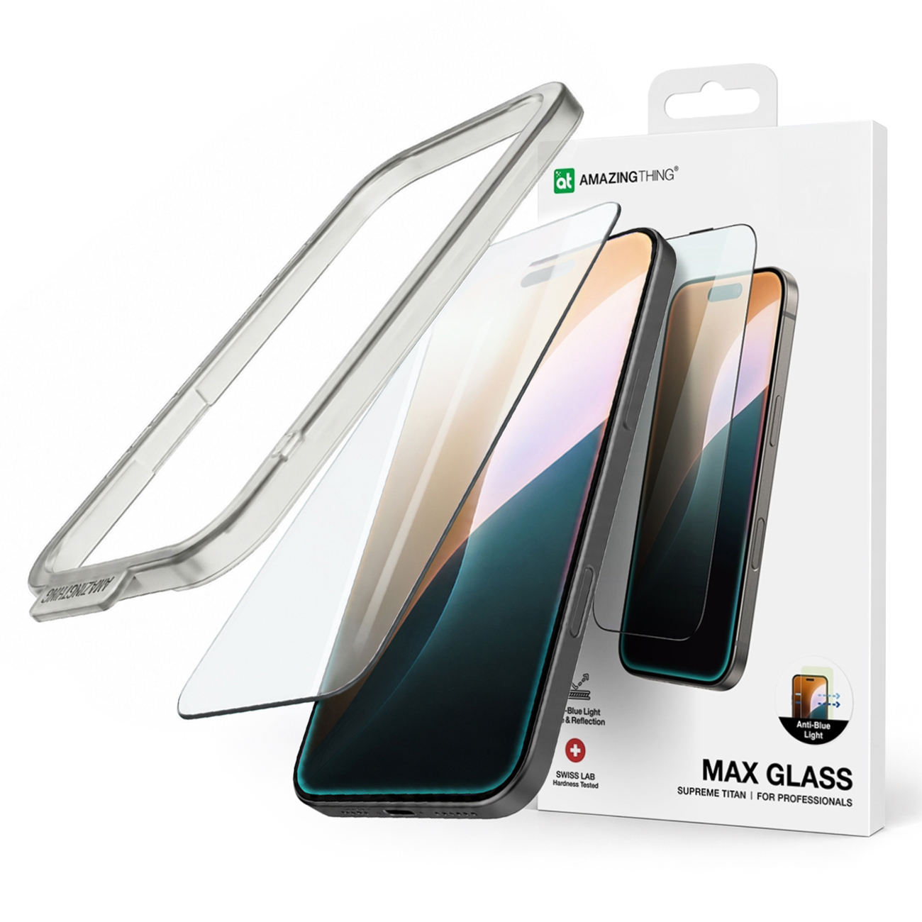 AmazingThing Titan Max FusionFilter 7 закалённое стекло для iPhone 17 Pro Max