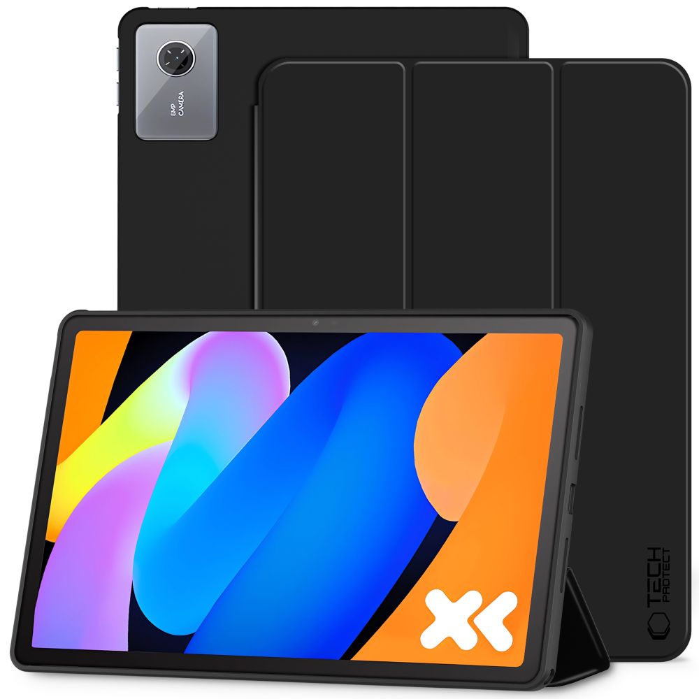 Tech-Protect SmartCase pildspalvas apvalks planšetei Lenovo Idea Tab 11.0 TB-336 - melns (m)