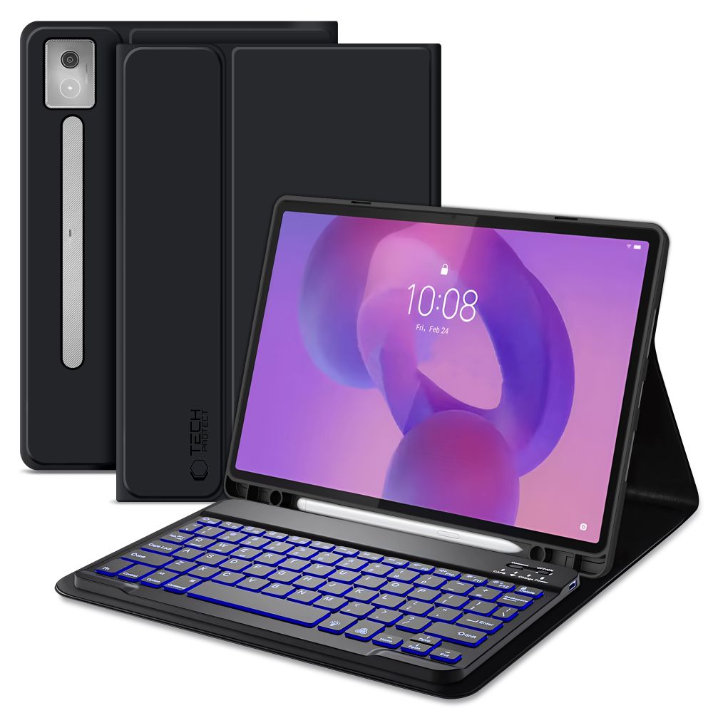 Чехол с держателем стилуса Tech-Protect SC Pen для Lenovo Idea Tab Pro Pro Mt 12.7 TB-373 - чёрный