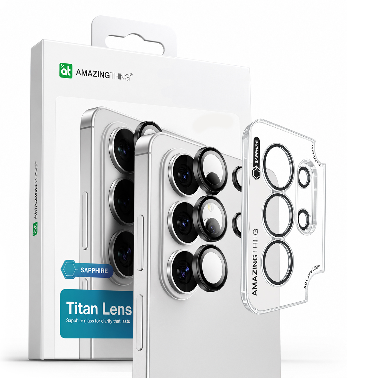 AmazingThing Sapphire Radix AR Lens Glass для камеры Samsung S26 Ultra чёрный