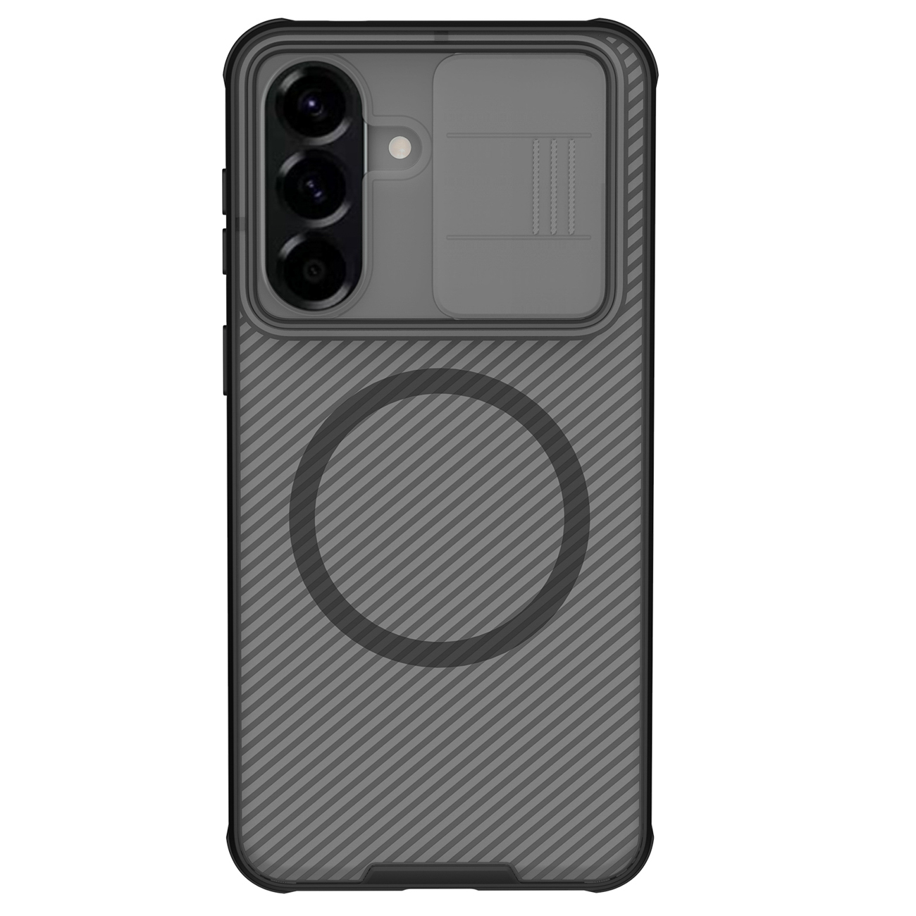Nillkin CamShield Pro magnētiskais maciņš Samsung Galaxy A57 5G daļēji melns