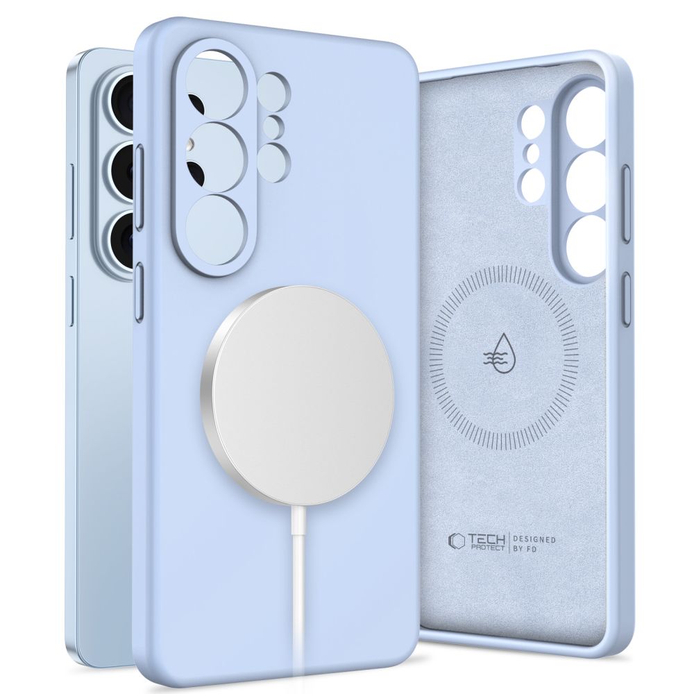 Tech-Protect Silicone MagSafe maciņš priekš Samsung Galaxy S26 Ultra - zils