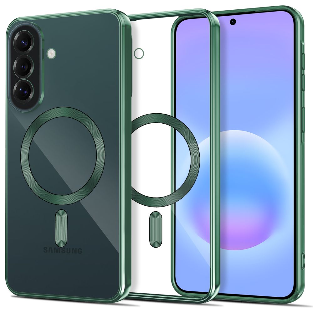 Tech-Protect MagFlex MagSafe maciņš priekš Samsung Galaxy A37 5G - caurspīdīgi zaļš