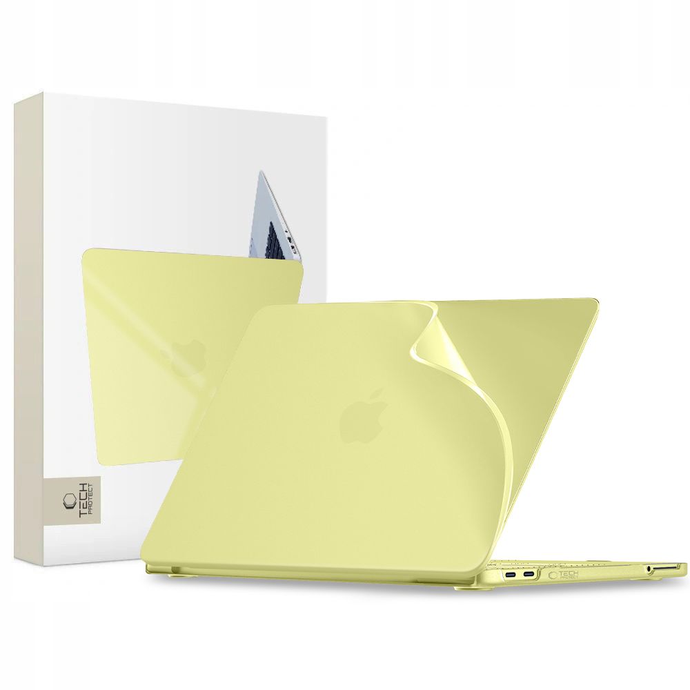 Tech-Protect Softshell maciņš priekš MacBook Neo 13 2026 - matēti dzeltens