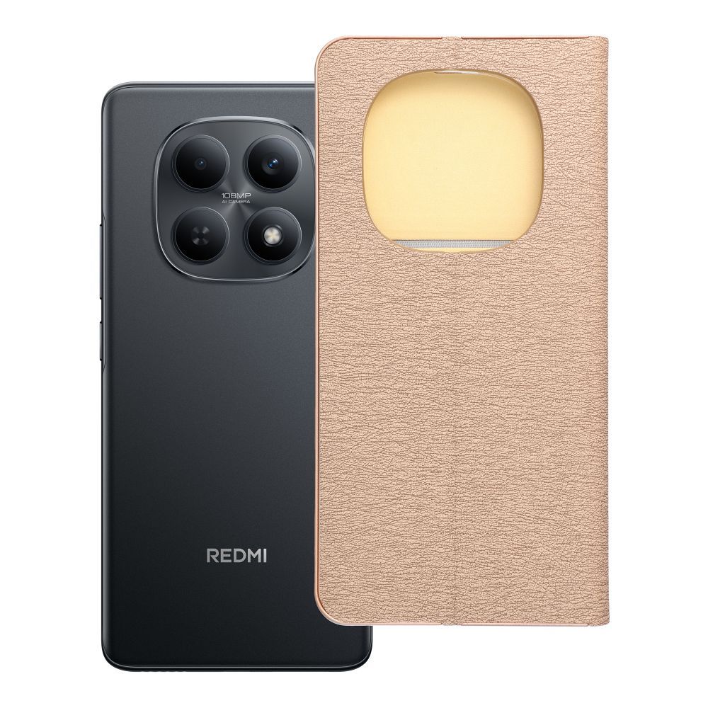 LUNA Book Gold priekš XIAOMI Redmi Note 15 5G zelta krāsā
