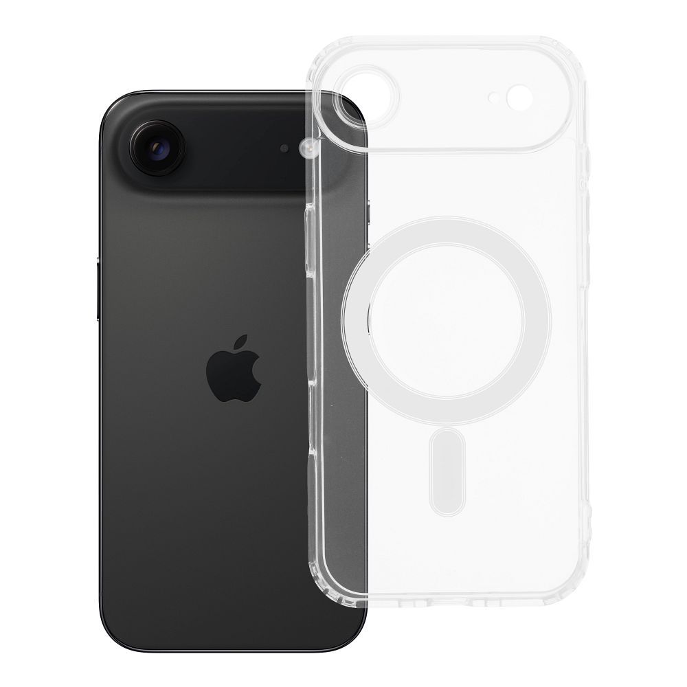 CLEAR MAG COVER viedtālruņa apvalks ar kameras aizsardzību, saderīgs ar Magnētisko IPHONE 17 Air caurspīdīgs