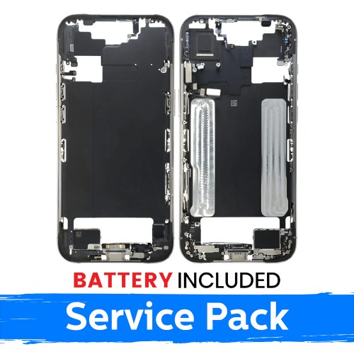 Mid-Frame Housing Apple iPhone Air Back Housing + Battery / Cloud White / (Service Pack)