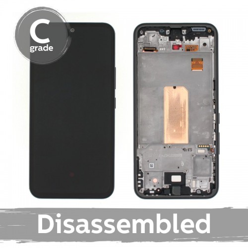 LCD displejs saderīgs ar Samsung A546 A54 5G ar rāmi / Lime / (8/10 izjaukts)