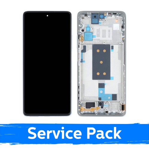 Xiaomi 11T 5G LCD ekrāns ar rāmi Moonlight Silver (Service Pack)