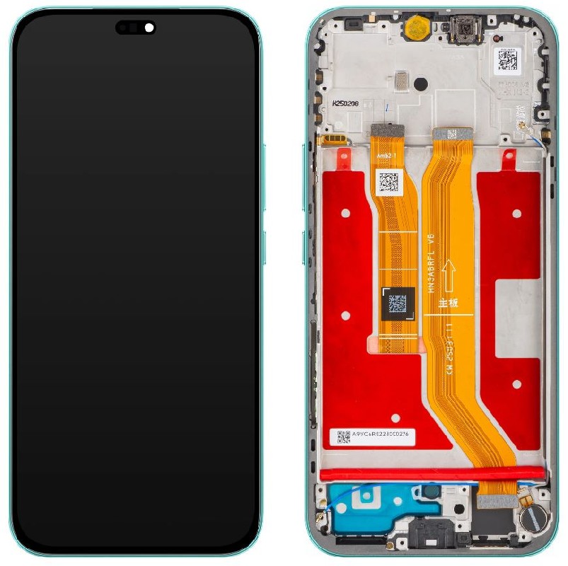 LCD ekrāns Huawei Honor 400 Lite ar skārienjutīgo stiklu un rāmi Green oriģināls (service pack)