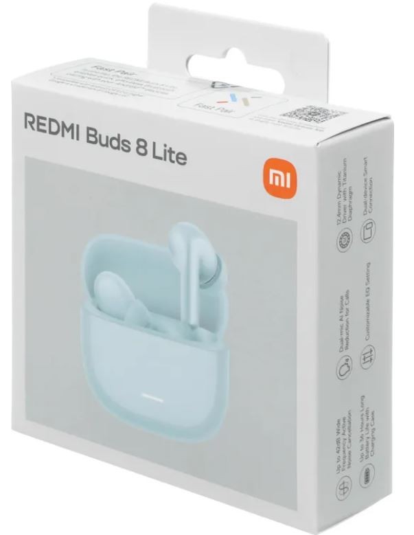 Bluetooth brīvroku Xiaomi Redmi Buds 8 Lite (Bluetooth v5.4) zils