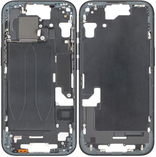 Middle housing iPhone 15 Black original (used Grade B)
