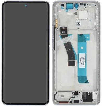 LCD screen Xiaomi Redmi Note 15 4G with touch screen with frame Purple original (service pack)