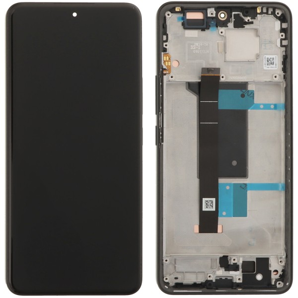 LCD screen Xiaomi Redmi Note 15 Pro 4G with touch screen with frame Black original (service pack)