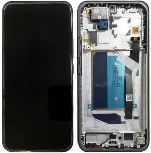 LCD ekrāns Xiaomi Poco M8 Pro 5G ar skārienekrānu ar rāmi melns oriģināls (service pack)