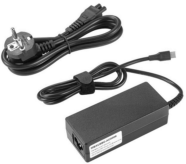 Зарядное устройство для ноутбука Type-C с кабелем питания (65W)