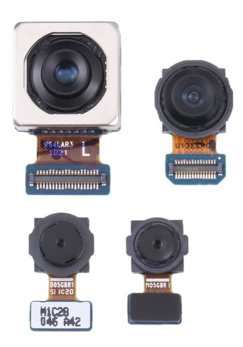 Camera Samsung A526 A52 5G 2021/A528 A52S 5G (SET,4pcs)(64MP,Wide/Telephoto/12MP,Ultrawide/5MP,Macro/5MP,Depth) back original (used Grade A)