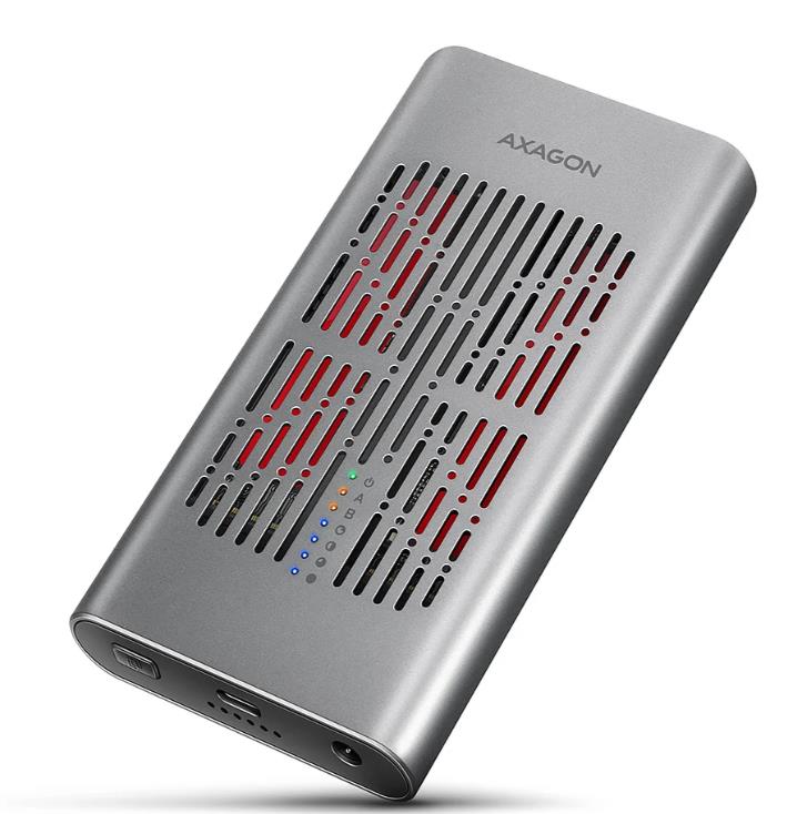 SSD piederums AXAGON M.2 NVMe USB-C korpuss EEM2-20GD