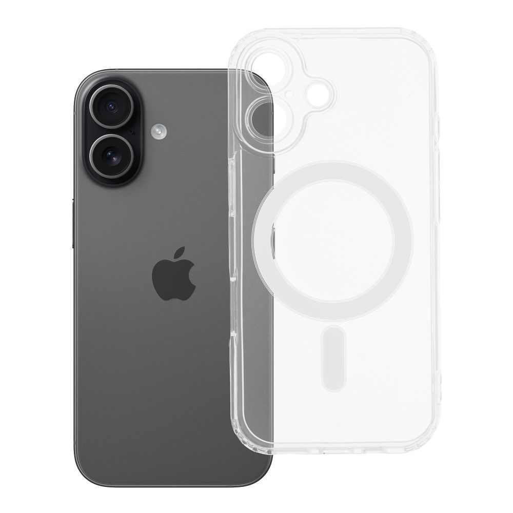 CLEAR MAG COVER viedtālruņa apvalks ar kameras aizsardzību, saderīgs ar Magnētisko IPHONE 17 caurspīdīgs