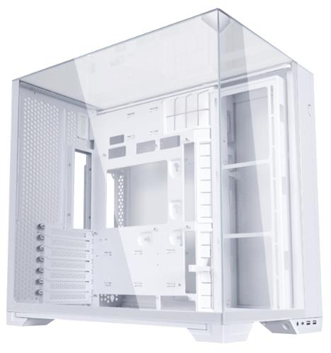Datora korpuss LIAN LI O11 Vision Compact, Tower, caurspīdīgs panelis, ATX/EATX/MicroATX/MiniITX, balts, G99.O11VPW.00