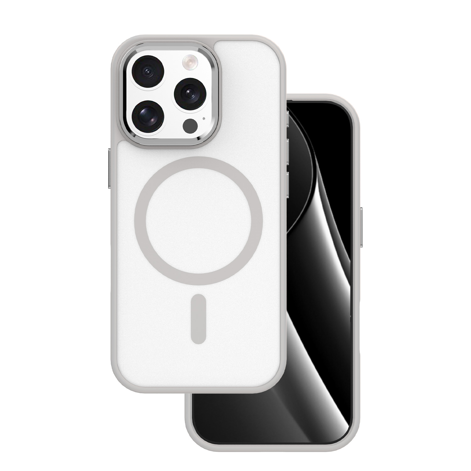 Frozen Mag case for iPhone 16 Pro 6,3" grey