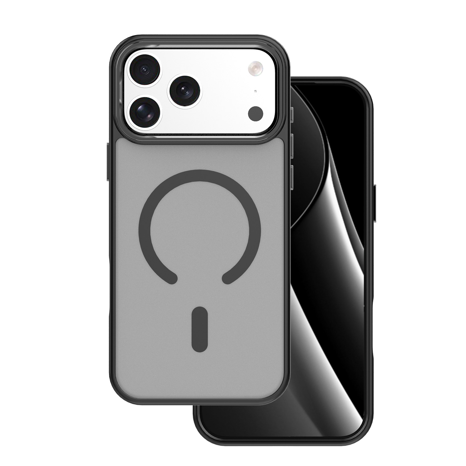Frozen Mag case for iPhone 17 Pro Max / 18 Pro Max 6,9" black open ring