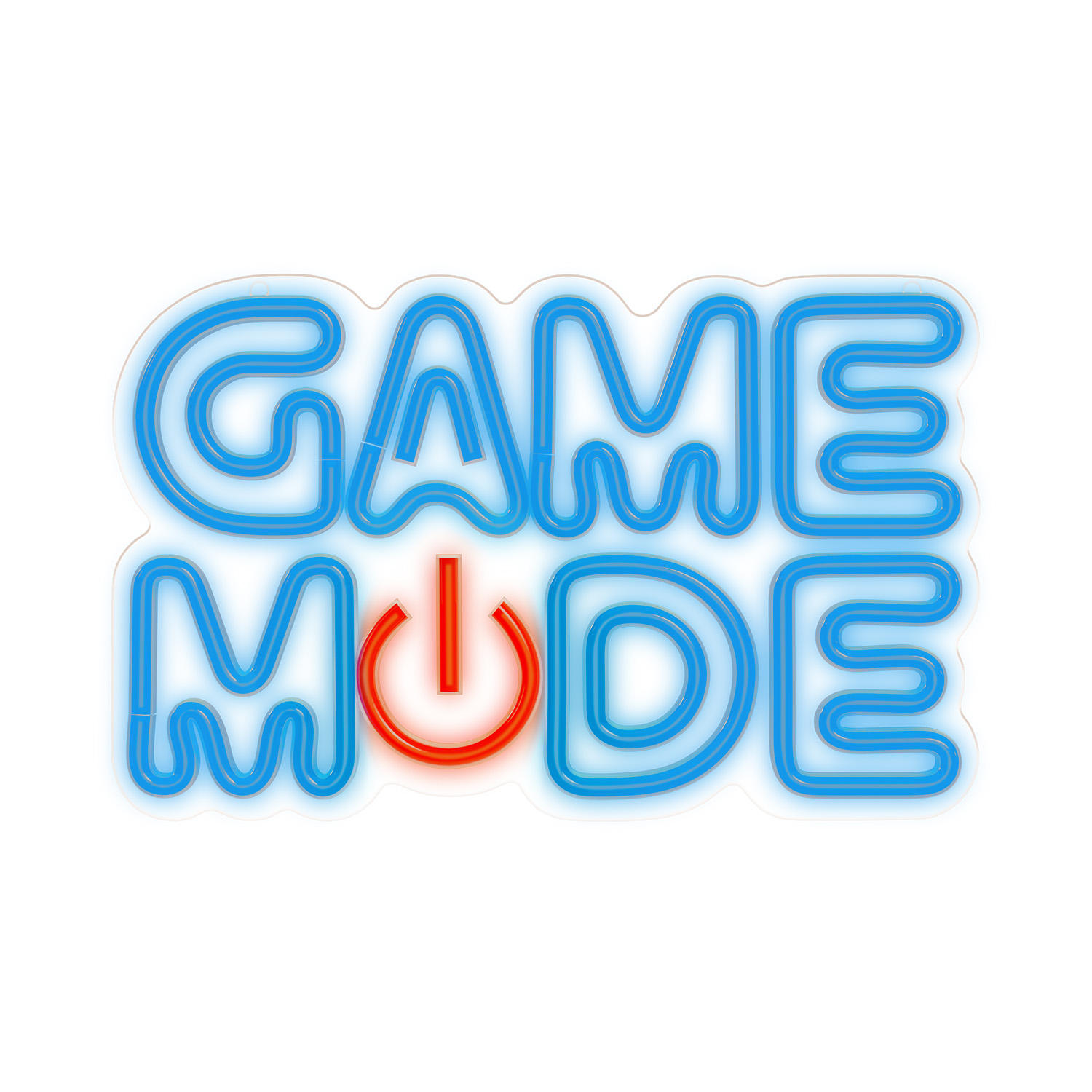 Forever Light Neon Plexi LED Game Mode zils sarkans FPNE38