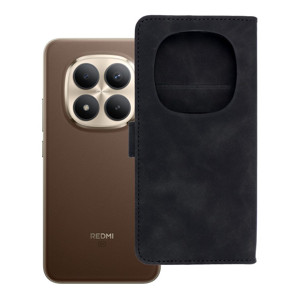 TENDER Grāmatas futrālis priekš XIAOMI Redmi Note 15 PRO PLUS 5G melns