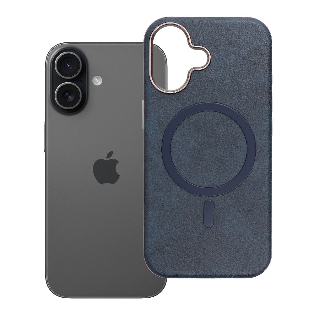 GENTLEMAN MAG COVER Viedtālruņa apvalks saderīgs ar MagSafe IPHONE 17 tumši zils