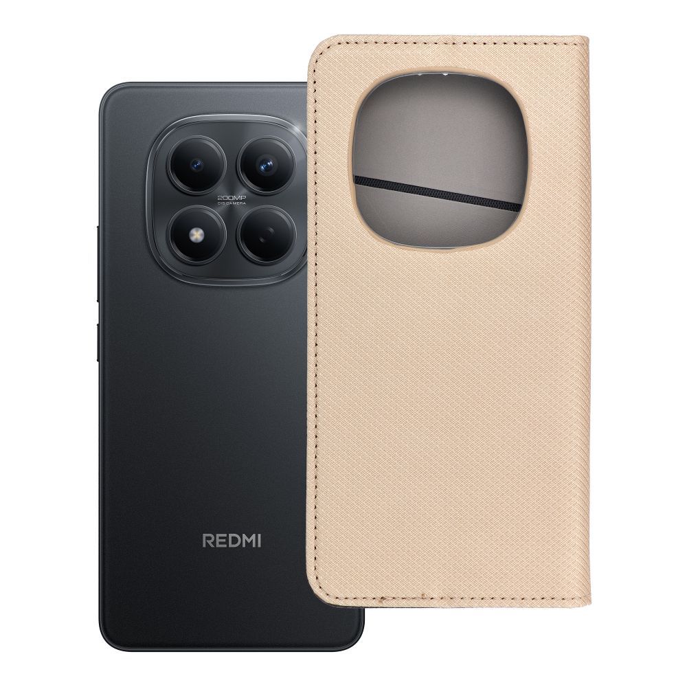 Flip case for Xiaomi Redmi NOTE 15 5G Smart Case Book gold
