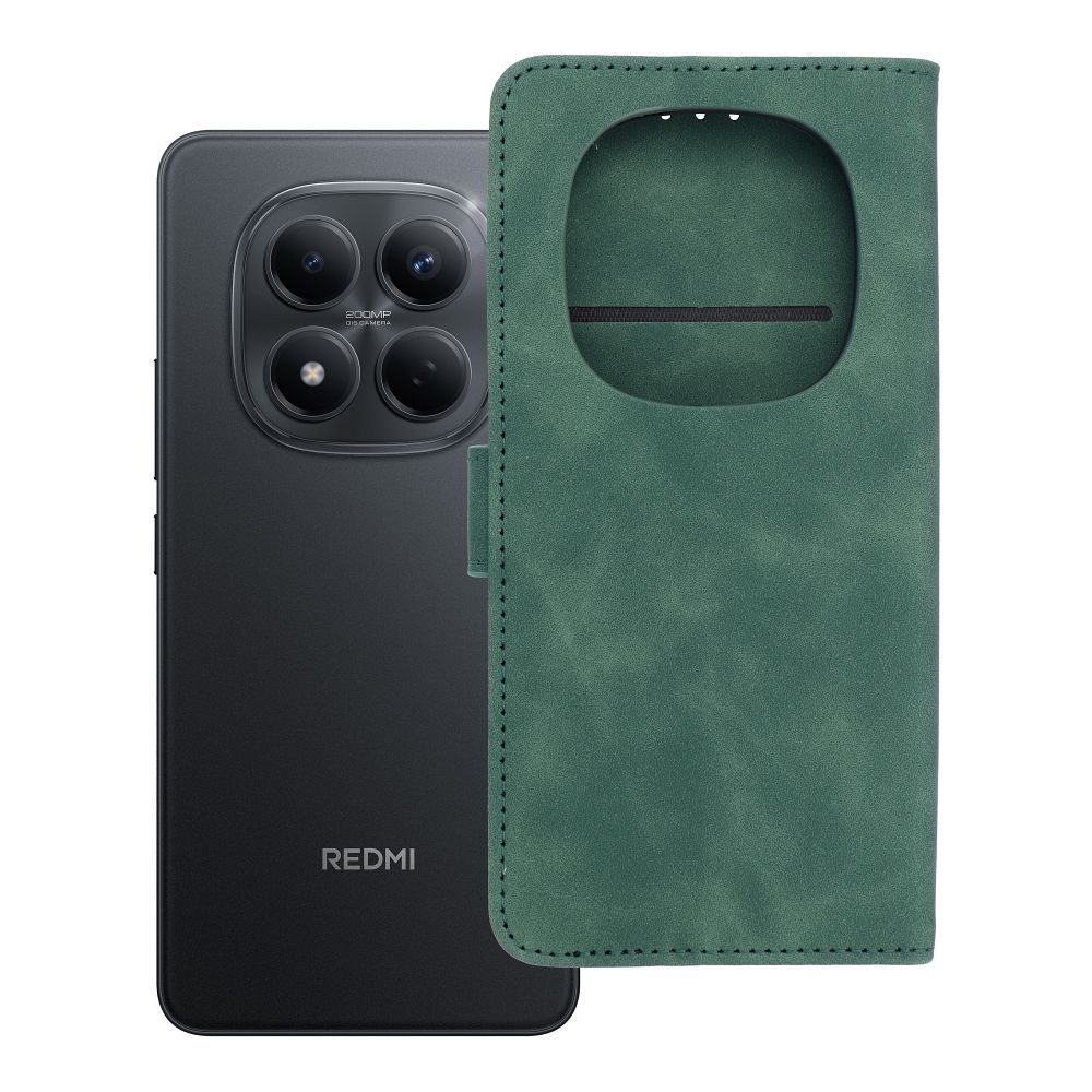 Книжка-чехол для Xiaomi Redmi Note 15 Pro 5G Tender Book зелёный