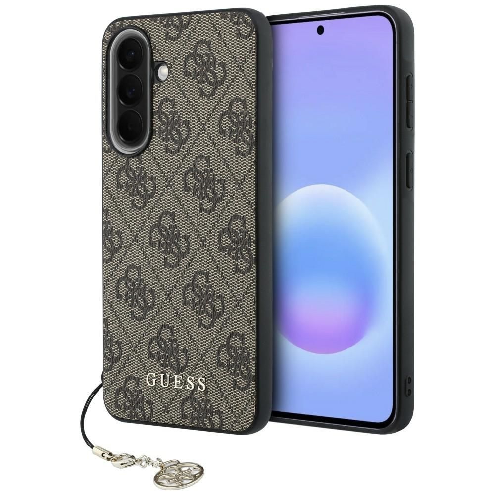 GUESS чехол для Samsung Galaxy A57 GUHCSA57GF4GBR (PU 4G Classic Logo with Charm) коричневый