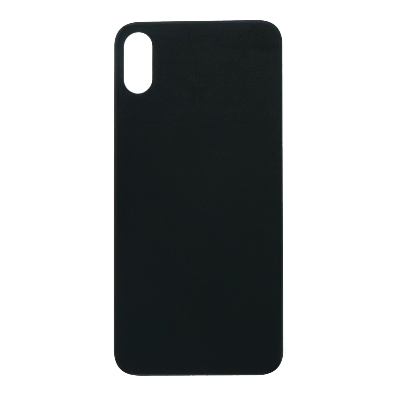 Galinis dangtelis iPhone X pilkas (space grey) (bigger hole for camera) OEM