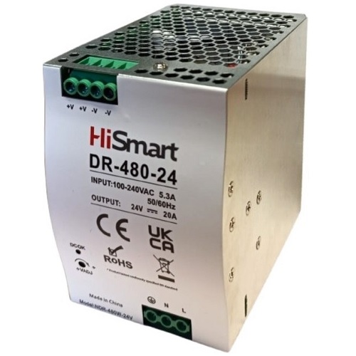 Barošanas bloks 24V, 20A, 480W, DIN