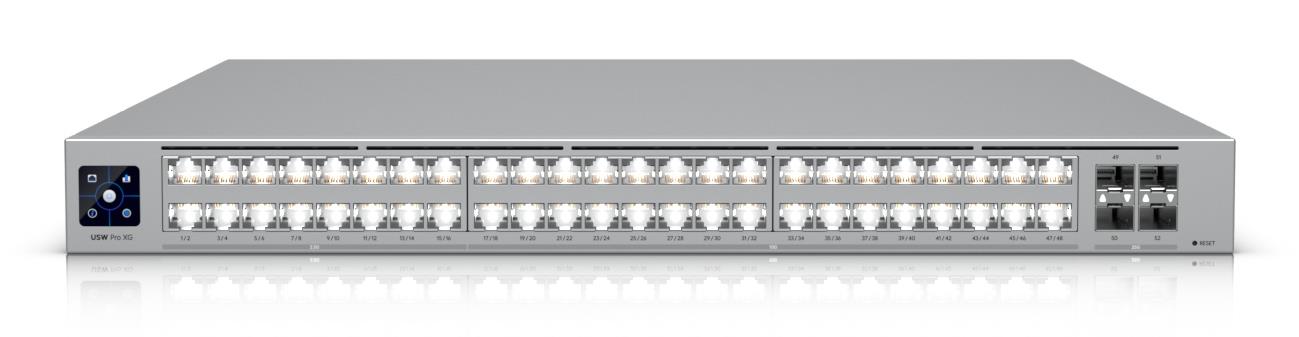 Ubiquiti pārvaldīts komutators L2/L3 1U 48x RJ-45 10G Ethernet 16x 2,5G 32x 10G 4x SFP28 rackmonts