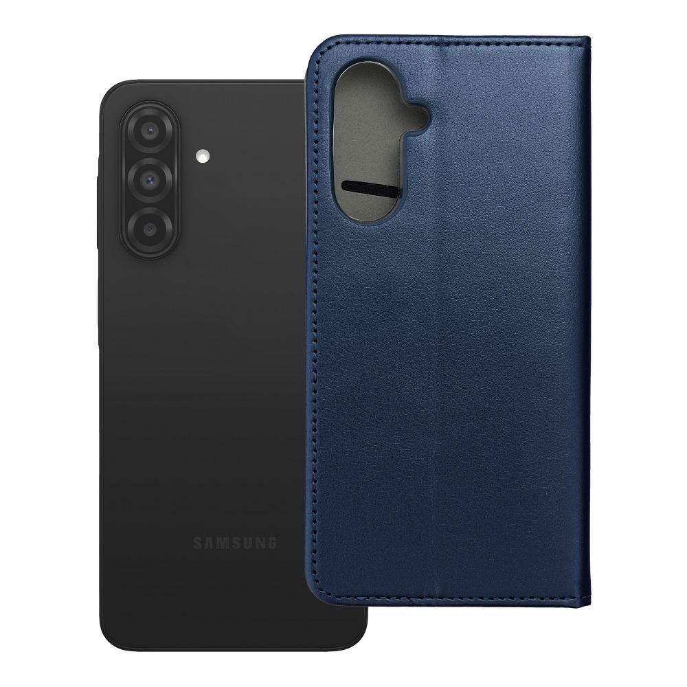 SMART MAGNETO grāmatu viedtālruņa apvalks SAMSUNG A26 tumši zils