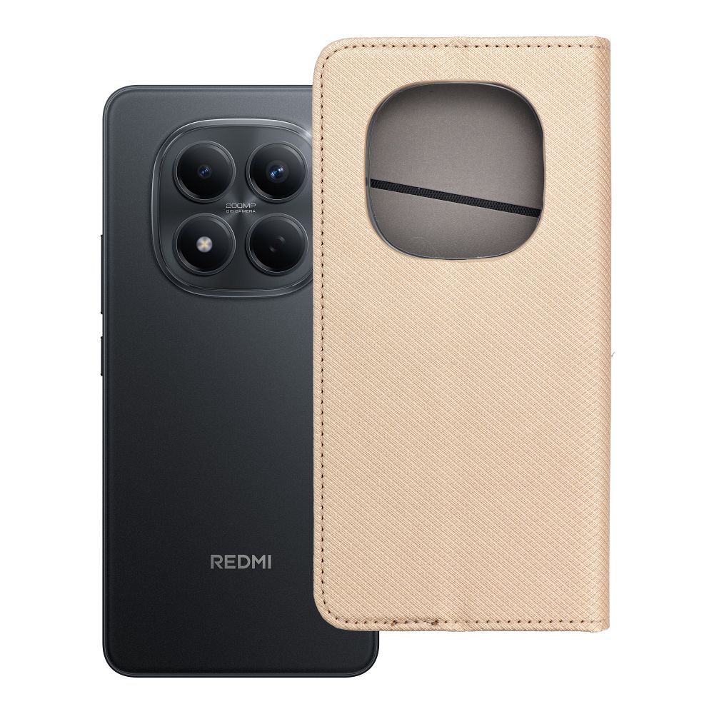 Flip case for Xiaomi Redmi NOTE 15 PRO 5G Smart Case Book gold