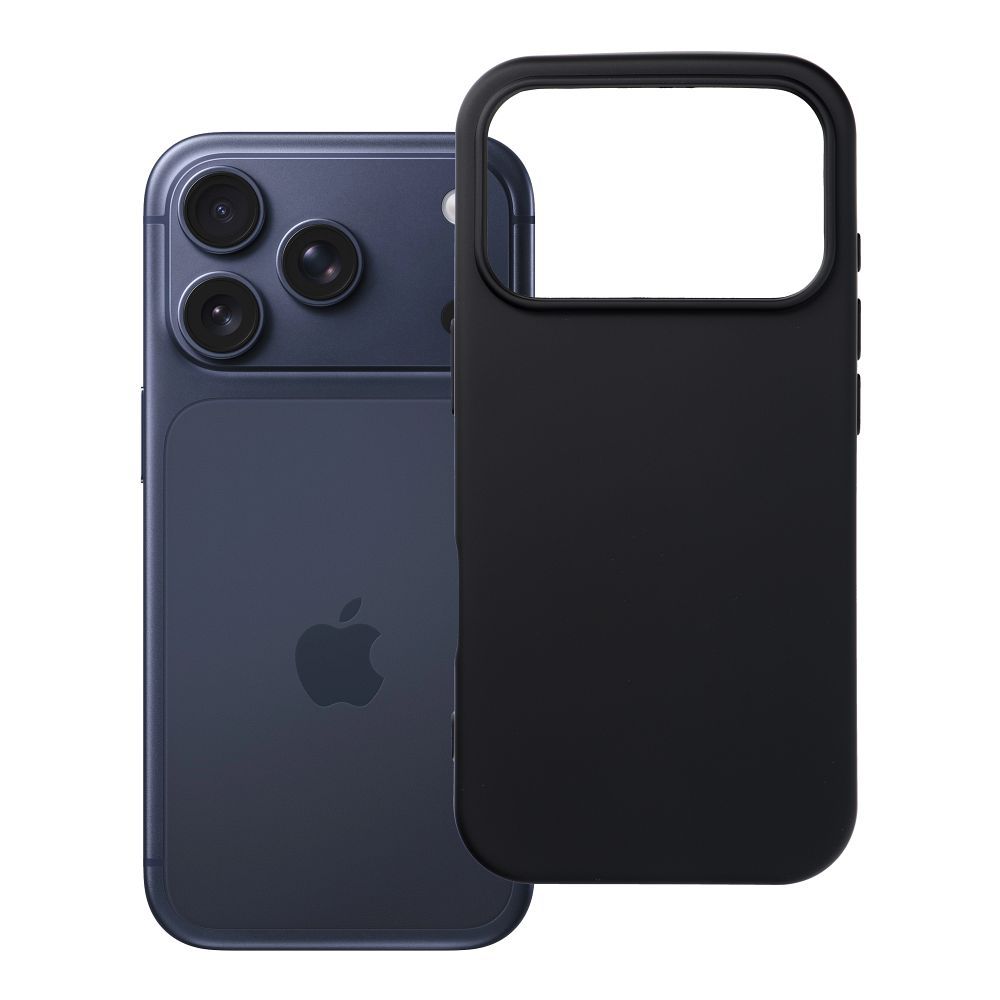 Silikona viedtālruņa apvalks IPHONE 17 Pro melns