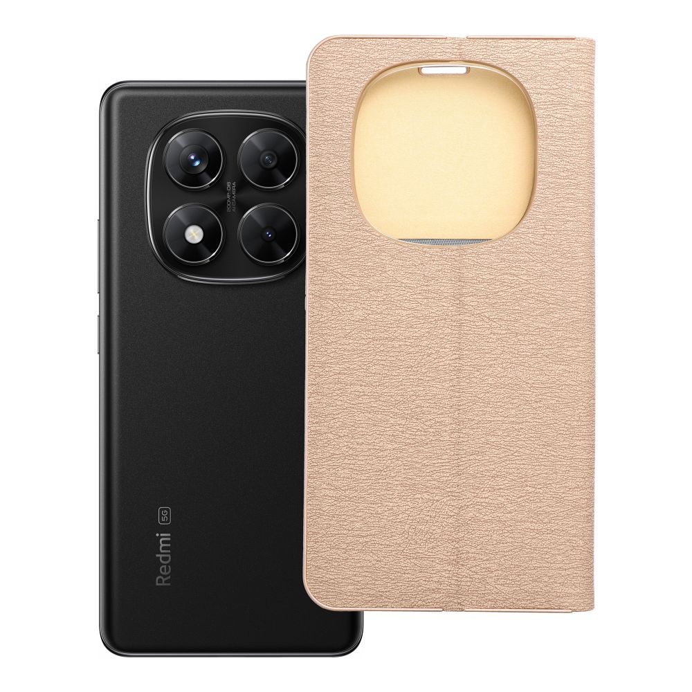 Флип-чехол для Xiaomi Redmi NOTE 14 PRO 5G / 14 PRO PLUS 5G Luna Book Gold золотой