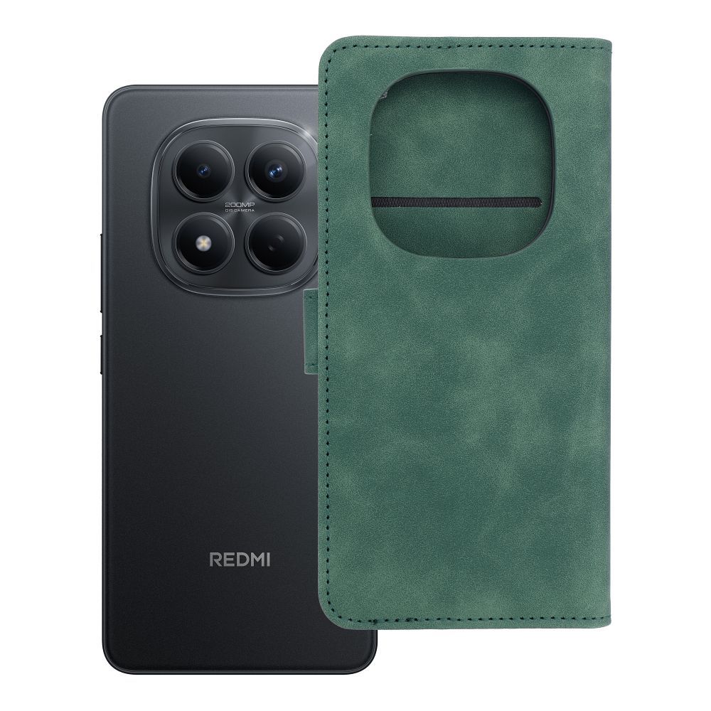 Книжка-чехол для Xiaomi Redmi Note 15 Pro 4G Tender Book зелёный