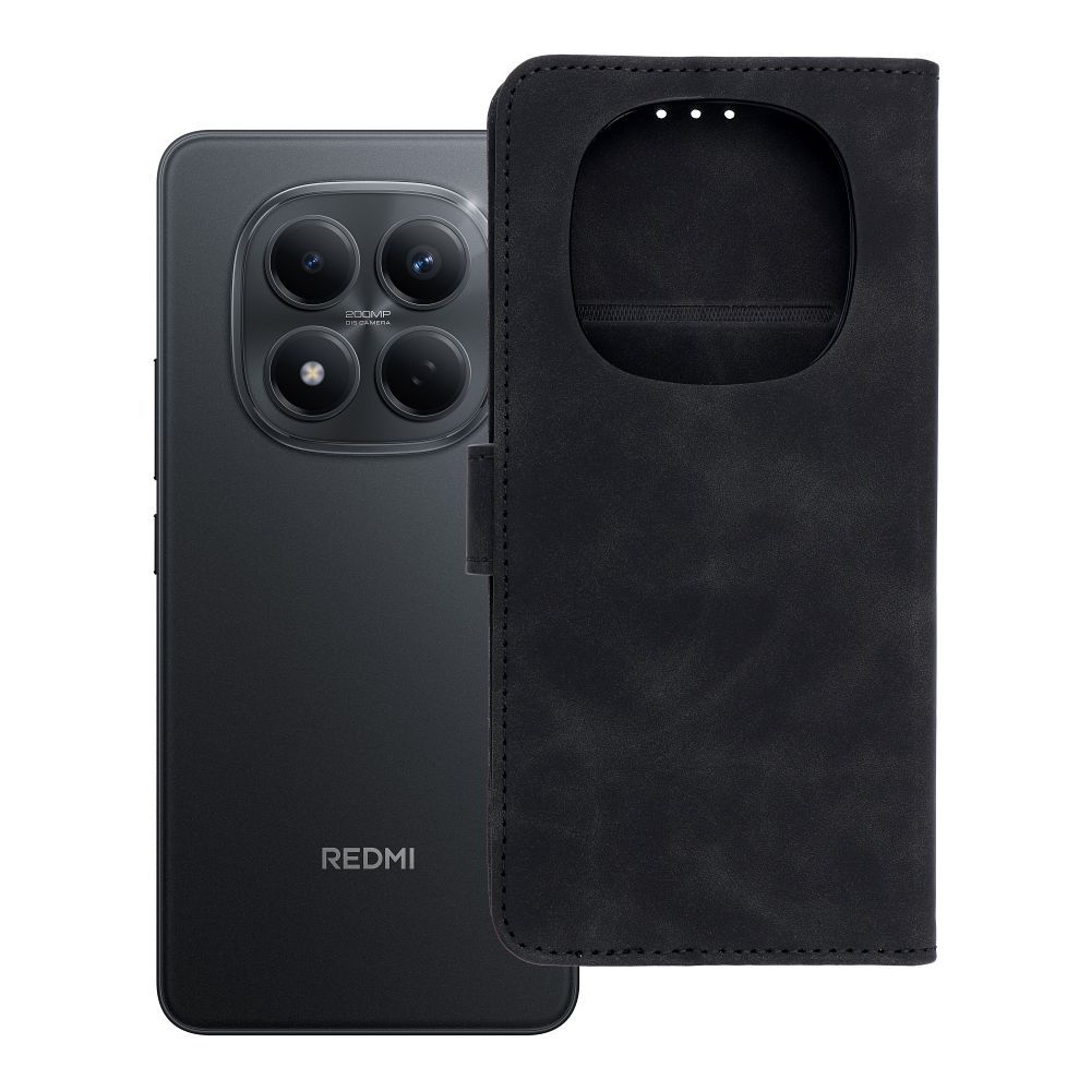 TENDER Grāmatu futrālis priekš XIAOMI Redmi Note 15 5G black