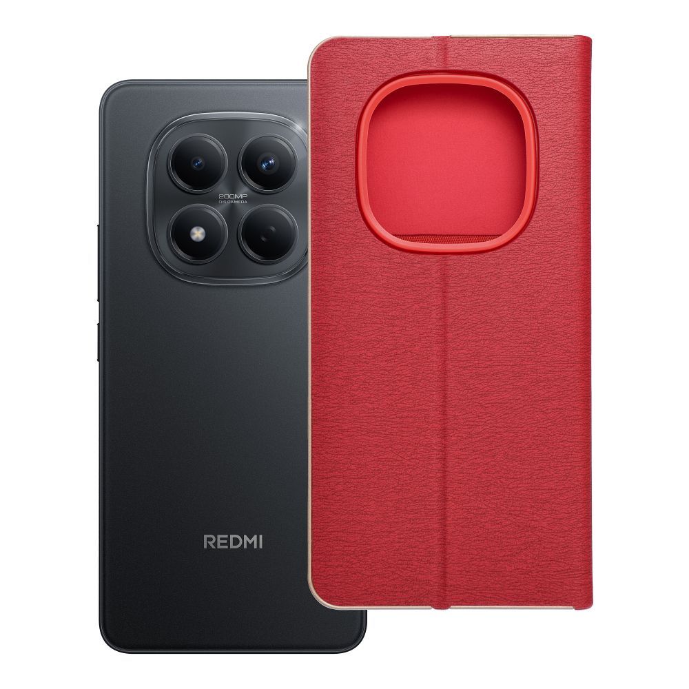 LUNA Book Gold priekš XIAOMI Redmi Note 15 PRO 5G sarkans